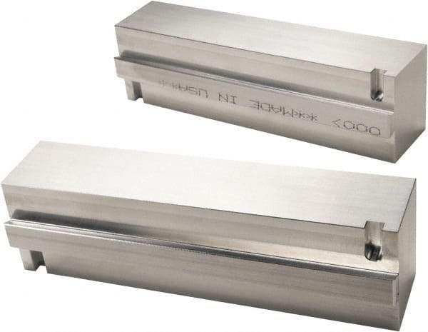 Kurt - 7" Jaw Width, 50.29mm Jaw Height, 1-1/2" Jaw Thickness, Quick Change Jaw System Vise Jaw Sets - Aluminum, Bolt-On, 2 Jaws, Soft Jaws - Exact Tool & Supply