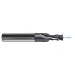 1/2-13 4FL Carbide Thread Mill-Coolant Thru-TiCN - Exact Tool & Supply