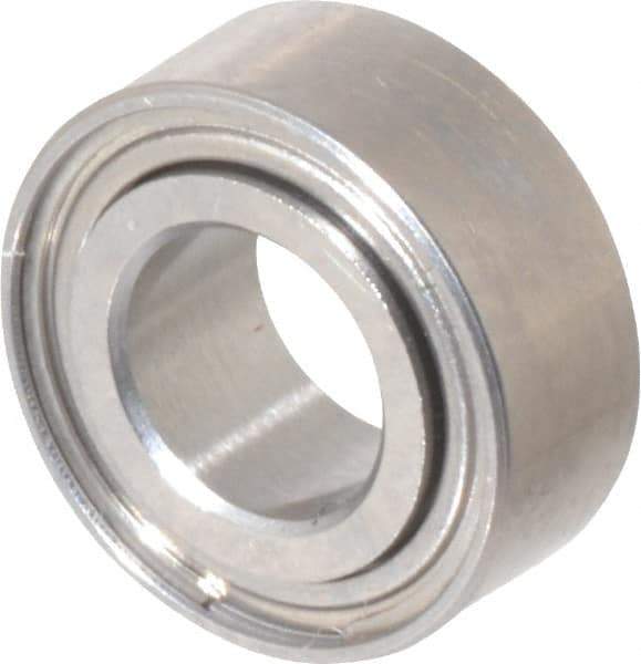 Value Collection - 5/32" Bore Diam, 5/16" OD, Double Shield Miniature Radial Ball Bearing - 1/8" Wide, 1 Row, Round Bore, 29 Lb Static Capacity, 81 Lb Dynamic Capacity - Exact Tool & Supply