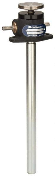 Duff-Norton - 1/2 Ton Capacity, 12" Lift Height, Upright Mechanical Screw Actuator - Top Plate - Exact Tool & Supply