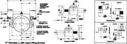 Duff-Norton - 1 Ton Capacity, 12" Lift Height, Inverted Mechanical Screw Actuator - Top Plate - Exact Tool & Supply