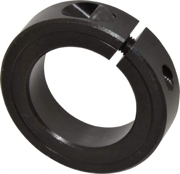 Climax Metal Products - 1-3/4" Bore, Steel, One Piece Clamp Collar - 2-3/4" Outside Diam, 11/16" Wide - Exact Tool & Supply