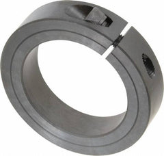 Climax Metal Products - 2-1/4" Bore, Steel, One Piece Clamp Collar - 3-1/4" Outside Diam, 3/4" Wide - Exact Tool & Supply