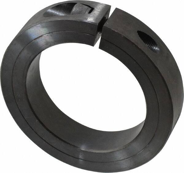 Climax Metal Products - 2-15/16" Bore, Steel, One Piece Clamp Collar - 4-1/4" Outside Diam, 7/8" Wide - Exact Tool & Supply