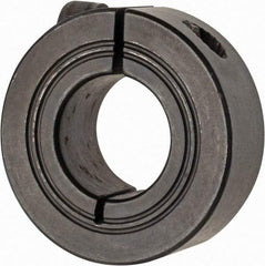 Climax Metal Products - 19mm Bore, Steel, One Piece Clamp Collar - 1-5/8" Outside Diam - Exact Tool & Supply