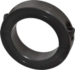 Climax Metal Products - 2-3/16" Bore, Steel, Two Piece Shaft Collar - 3-1/4" Outside Diam, 3/4" Wide - Exact Tool & Supply