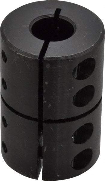 Climax Metal Products - 1/2" Inside x 1-1/4" Outside Diam, Rigid Coupling without Keyway - 1-7/8" Long - Exact Tool & Supply