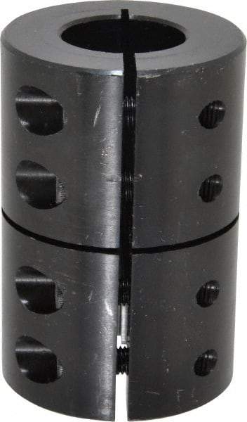 Climax Metal Products - 1" Inside x 2" Outside Diam, Rigid Coupling without Keyway - 3" Long - Exact Tool & Supply