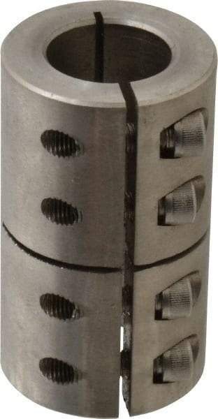 Climax Metal Products - 1" Inside x 1-3/4" Outside Diam, One Piece Split Clamping Collar - 3" Long - Exact Tool & Supply