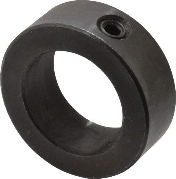 Climax Metal Products - 1-3/8" Bore, Steel, Set Screw Shaft Collar - 2-1/8" Outside Diam, 3/4" Wide - Exact Tool & Supply