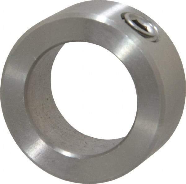 Climax Metal Products - 13/16" Bore, Stainless Steel, Set Screw Shaft Collar - 1-5/16" Outside Diam, 9/16" Wide - Exact Tool & Supply