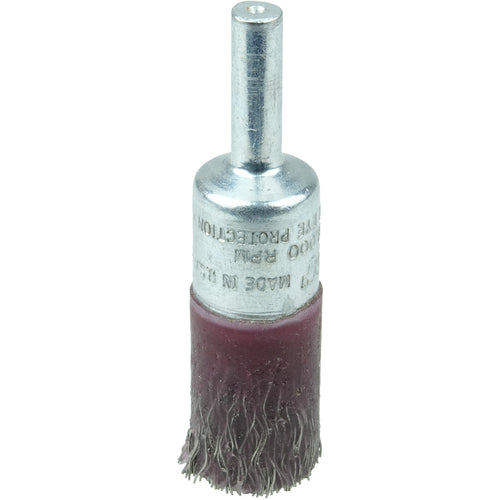 1/2″ Polyflex Encapsulated Crimped Wire End Brush, .0104″ Stainless Steel Fill - Exact Tool & Supply
