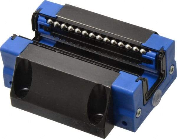 Thomson Industries - 71.5mm L x 63mm W x 25.5mm H, 40mm Transverse Hole Spcg, 53mm Lateral Hole Spcg, Standard Ball Carriage - 21.5mm Overhang, M6 Hole, 30" High Assembly - Exact Tool & Supply