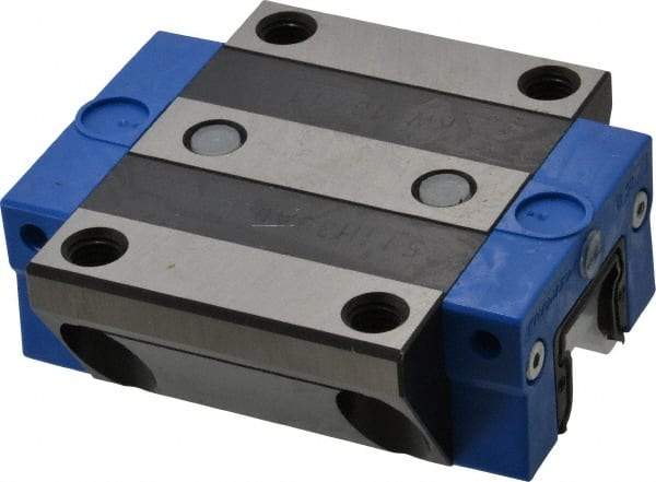 Thomson Industries - 97.4mm L x 90mm W x 35.9mm H, 52mm Transverse Hole Spcg, 72mm Lateral Hole Spcg, Standard Ball Carriage - 31mm Overhang, M10 Hole, 42" High Assembly - Exact Tool & Supply