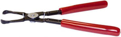 Mag-Mate - 9-3/4" OAL, Push Pin Pliers - Straight Jaw, Vinyl Coated Handles - Exact Tool & Supply