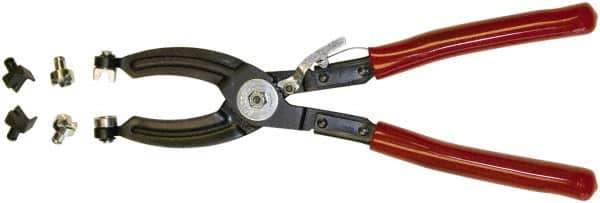Mag-Mate - 10-1/2" OAL, Hose Clamp Pliers - Straight Jaw, Vinyl Coated Handles - Exact Tool & Supply