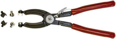 Mag-Mate - 10-1/2" OAL, Hose Clamp Pliers - Straight Jaw, Vinyl Coated Handles - Exact Tool & Supply