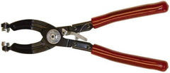 Mag-Mate - 10-1/2" OAL, Hose Clamp Pliers - 45° Jaw, Vinyl Coated Handles - Exact Tool & Supply