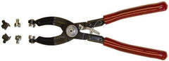 Mag-Mate - 10-1/2" OAL, Hose Clamp Pliers - 45° Jaw, Vinyl Coated Handles - Exact Tool & Supply