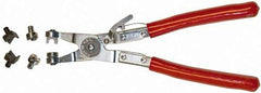 Mag-Mate - 9" OAL, Hose Clamp Pliers - Straight Jaw, Vinyl Coated Handles - Exact Tool & Supply