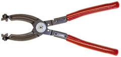 Mag-Mate - 10-1/2" OAL, Click Style Hose Clamp Pliers - Straight Jaw, Vinyl Coated Handles - Exact Tool & Supply