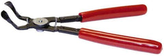 Mag-Mate - 9-1/2" Long, 45° Jaw, Push Pin Bent Nose Plier - Vinyl Coated Handle - Exact Tool & Supply