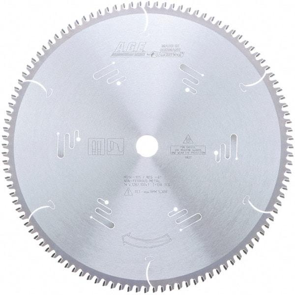 Amana Tool - 14" Diam, 1" Arbor Hole Diam, 108 Tooth Wet & Dry Cut Saw Blade - Carbide-Tipped, Clean Action, Standard Round Arbor - Exact Tool & Supply
