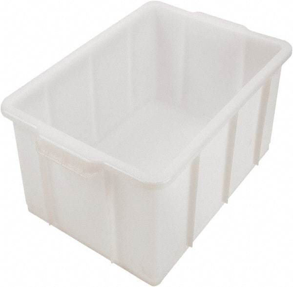 Dynalon Labware - 12.2 Gal, Clear Polyethylene Tote Container - Nesting, 23.4" Long x 14.4" Wide x 10" High - Exact Tool & Supply