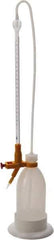 Dynalon Labware - 10 ml Borosilicate Glass Burette, Polyethylene Bottle Titrating Burette - 4-39/64" Diam x 22-7/16" High - Exact Tool & Supply