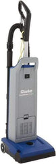 Clarke - Single Motor Upright Vacuum Cleaner - 11-1/2" Cleaning Width, 9" Amps, Ergonomic Handle - Exact Tool & Supply
