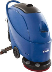 Clarke - 17" Cleaning Width, Electric Floor Scrubber - 1 hp, 150 RPM, 13.2 Gal Tank Capacity - Exact Tool & Supply