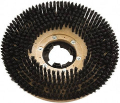 Clarke - 17" Diam Scrubbing Brush - 17" Machine, Black Pad, Polypropylene - Exact Tool & Supply