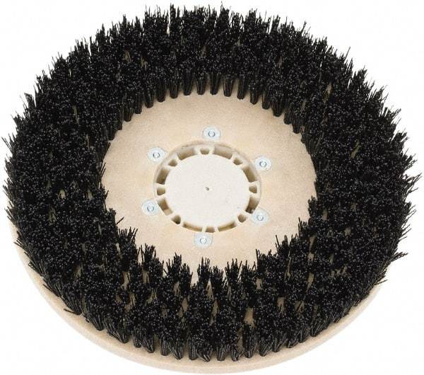 Clarke - 26" Diam Scrubbing Brush - 13" Machine, Black Pad, Polypropylene - Exact Tool & Supply