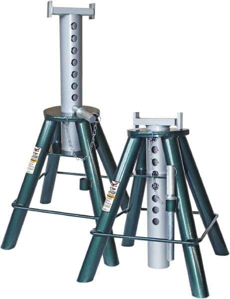 Safeguard - 20,000 Lb Capacity Jack Stand - 18-15/16 to 30-1/2" High - Exact Tool & Supply