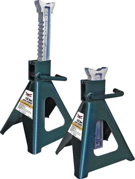 Safeguard - 24,000 Lb Capacity Jack Stand - 19-11/16 to 30-1/4" High - Exact Tool & Supply