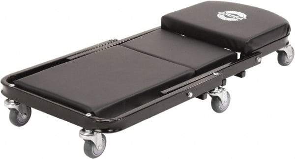 Omega Lift Equipment - 450 Lb Capacity, 6 Wheel Convertible Creeper - Alloy Steel, 41.22" Long x 6-3/4" Overall Height x 19" Wide - Exact Tool & Supply