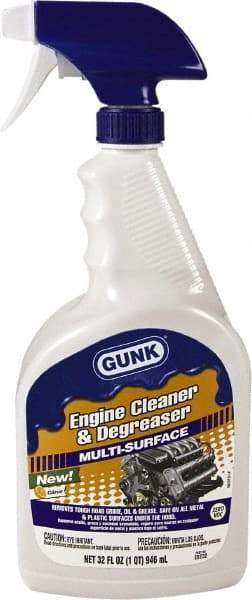 Gunk - Proprietary Formula Engine Cleaner/Degreaser - 32 oz Spray Bottle - Exact Tool & Supply