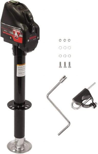 Bulldog - Powered A-Frame Tongue Jack - 4,000 Lb Load Capacity - Exact Tool & Supply