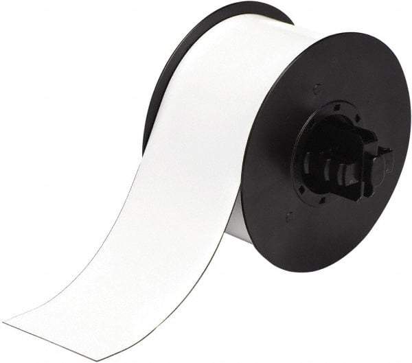 Brady - 2-1/2" Wide x 300" Long, White Magnetic Magnetic Tape - For BBP30 Label Printer, BBP33 Label Printer, BBP35 Multicolor Sign & Label Printer, BBP37 Color & Cut Sign & Label Printer, BradyPrinter S3100, BBP31 Sign & Label Printer - Exact Tool & Supply