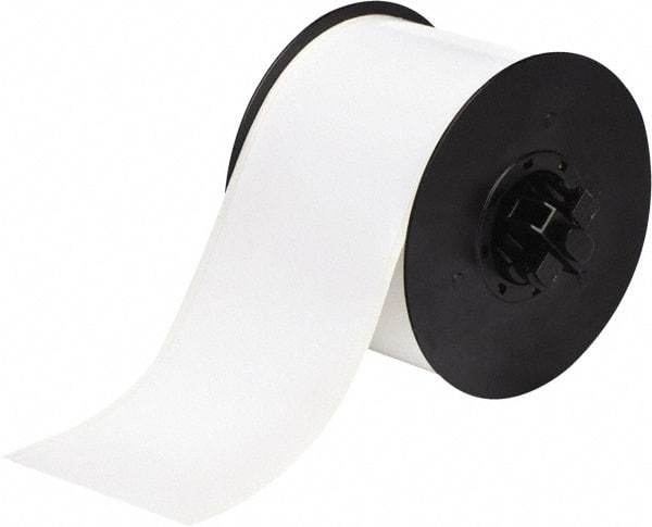 Brady - 3" Wide x 1,200" Long, White Vinyl Tape - For BBP30 Label Printer, BBP33 Label Printer, BBP35 Multicolor Sign & Label Printer, BBP37 Color & Cut Sign & Label Printer, BradyPrinter S3100, BBP31 Sign & Label Printer - Exact Tool & Supply
