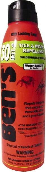 Ben's - 6 oz 30% DEET Continuous Spray - For Ticks, Mosquitos, Disease Carrying Insects - Exact Tool & Supply