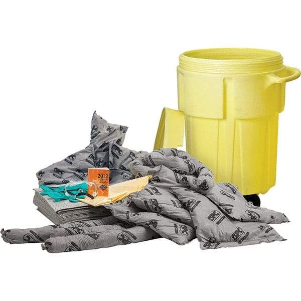 Brady SPC Sorbents - 38 Gal Capacity Universal Spill Kit - 55 Gal Polyethylene Drum - Exact Tool & Supply