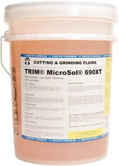Master Fluid Solutions - Trim MicroSol 690XT, 5 Gal Pail Cutting & Grinding Fluid - Semisynthetic, For Machining - Exact Tool & Supply