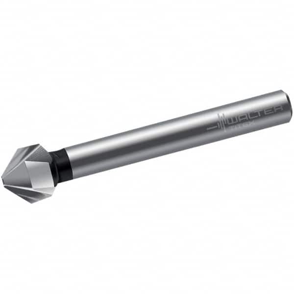 Walter-Titex - 5.8mm Head Diam, 5mm Shank Diam, 3 Flute 90° High Speed Steel Countersink - Exact Tool & Supply