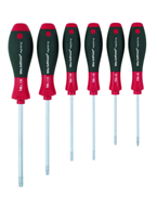 6 Piece - T8; T10; T15; T20; T25; T30 MagicSpring® - SoftFinish® Cushion Grip - Torx Screw Holding Screwdriver Set - Exact Tool & Supply