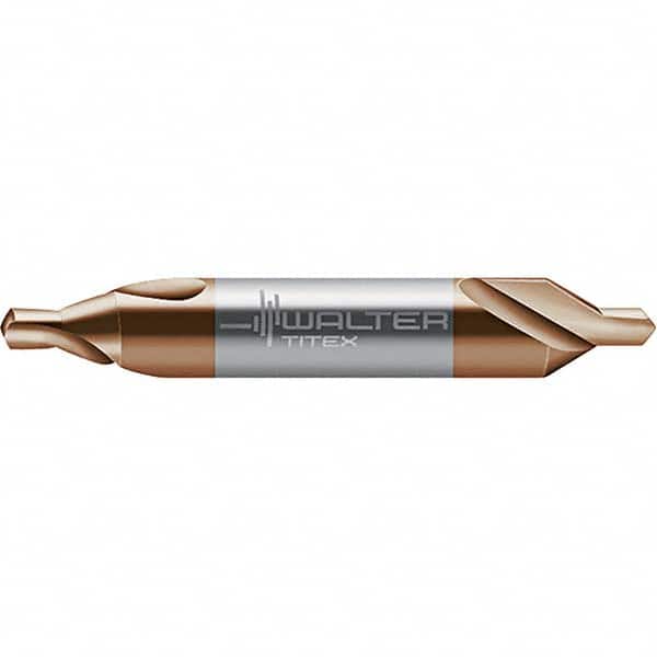 Walter-Titex - Metric Plain Cut 60° Incl Angle Solid Carbide Combo Drill & Countersink - Exact Tool & Supply