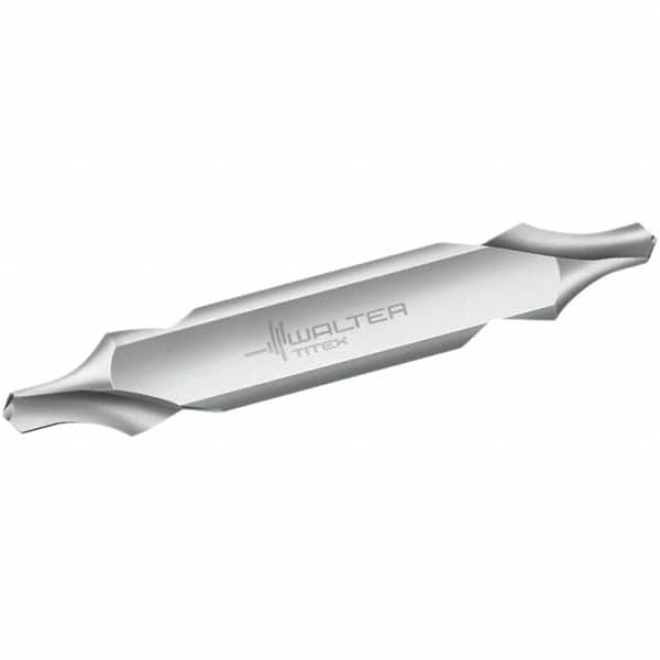 Walter-Titex - Metric Radius Cut 60° Incl Angle High Speed Steel Combo Drill & Countersink - Exact Tool & Supply