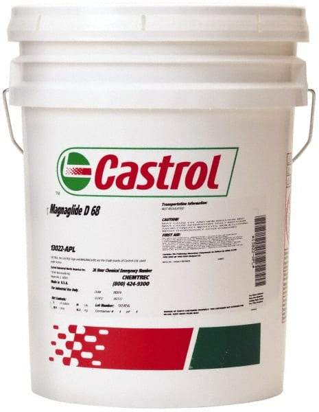 Castrol - 5 Gal Pail, Way Oil - ISO Grade 68, SAE Grade 10 - Exact Tool & Supply