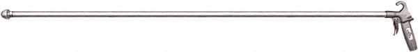 Guardair - 120 Max psi Reverse Force Nozzle Pistol Grip Blow Gun - 1/4 NPT Inlet, 48" Tube Length - Exact Tool & Supply