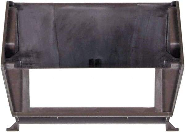 Triton - 12 Lb. Load Capacity, 5-3/8" Deep, Brown Polypropylene Hopper Stacking Bin - 3" High x 4-1/8" Wide x 5-3/8" Long - Exact Tool & Supply